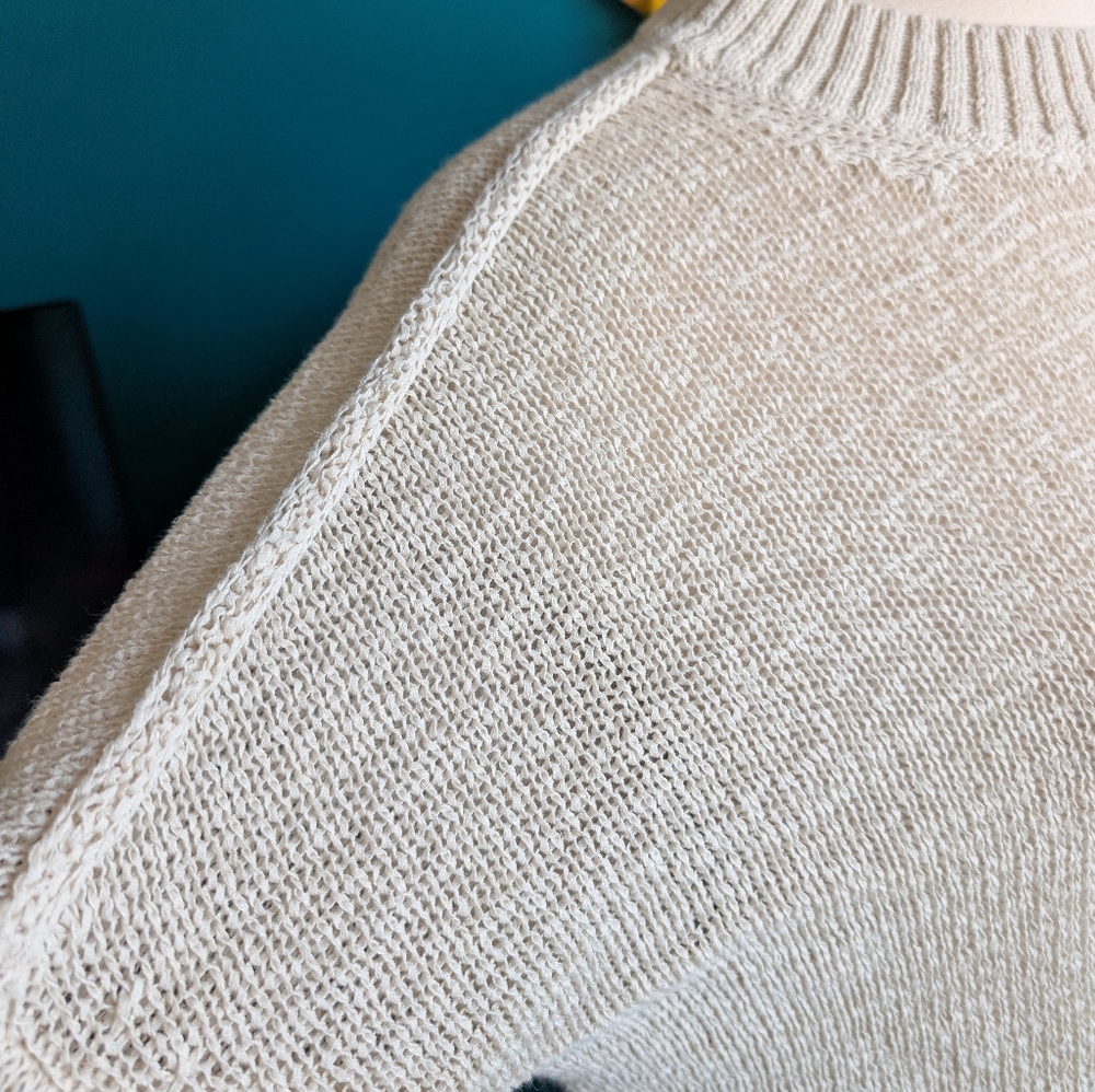 Haven Well Within Linen Cotton Tape Yarn Crewneck Sweater Lightweight View 3